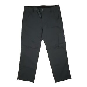 Prana Stretch Zion II Pants Hiking Belted Cargo‎ 32x27 Mens Khaki Outdoors Trail
